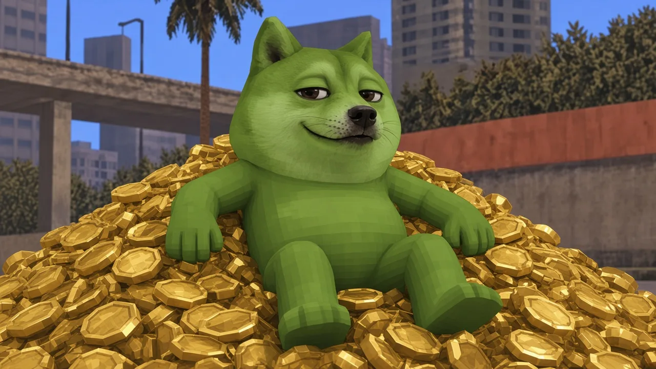 Pile of PEGE coins